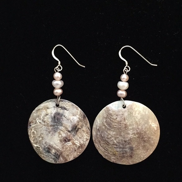 Artisan Pearl sterling earrings - Picture 2 of 5